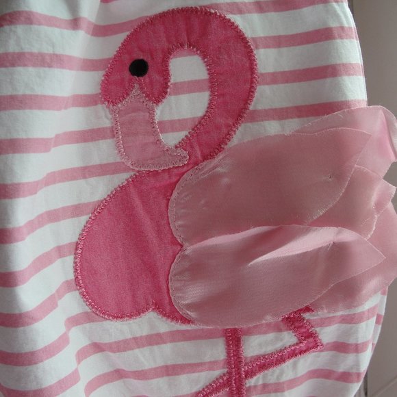 3 for $18.. Flamingo Baby Bubble Stripes - Picture 2 of 5